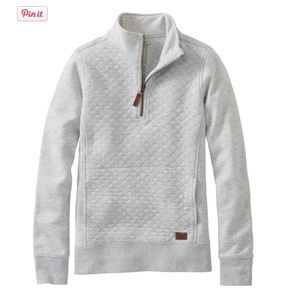 LL Bean Women's Quilted Quarter-Zip Pullover